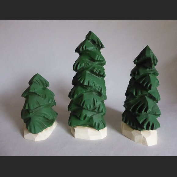 9” VINTAGE STUDIO G DAVID FRYKMAN STUDIO POLAR BEAR CHRISTMAS TREE FIGURE SET - Picture 12 of 16